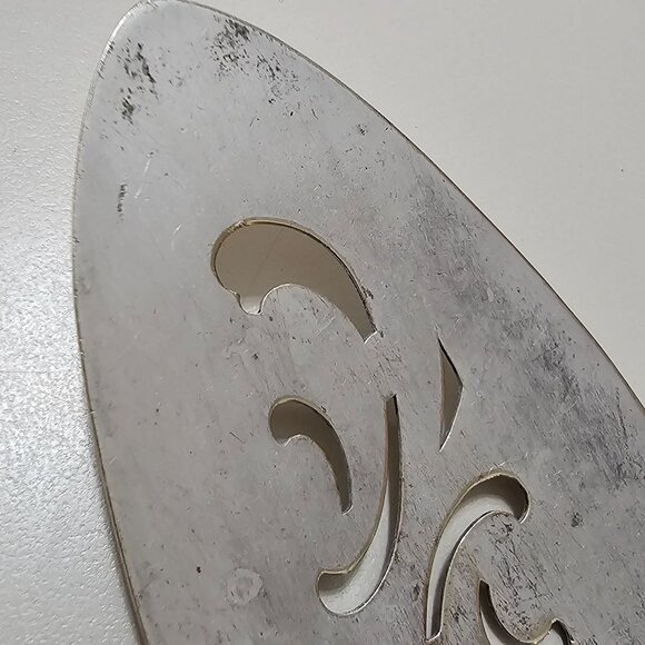 International Silver Tulip Serving Set 2pc floral center design 1950s Vtg minima - Picture 5 of 13